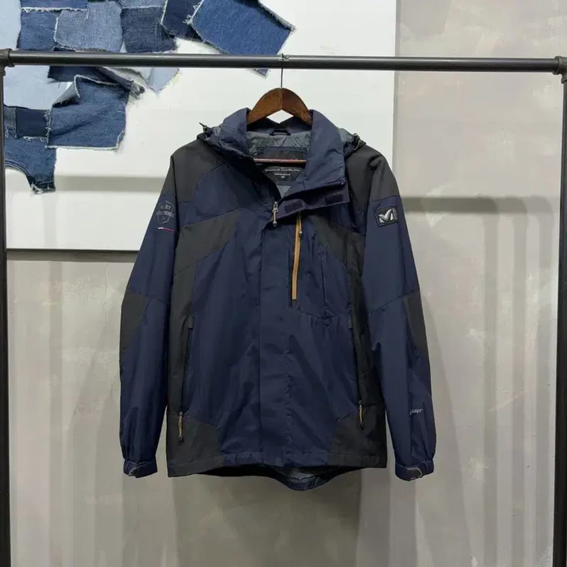 (95) 밀레 등산 아웃도어 윈드스토퍼 후드 바람막이 자켓 상품이미지1