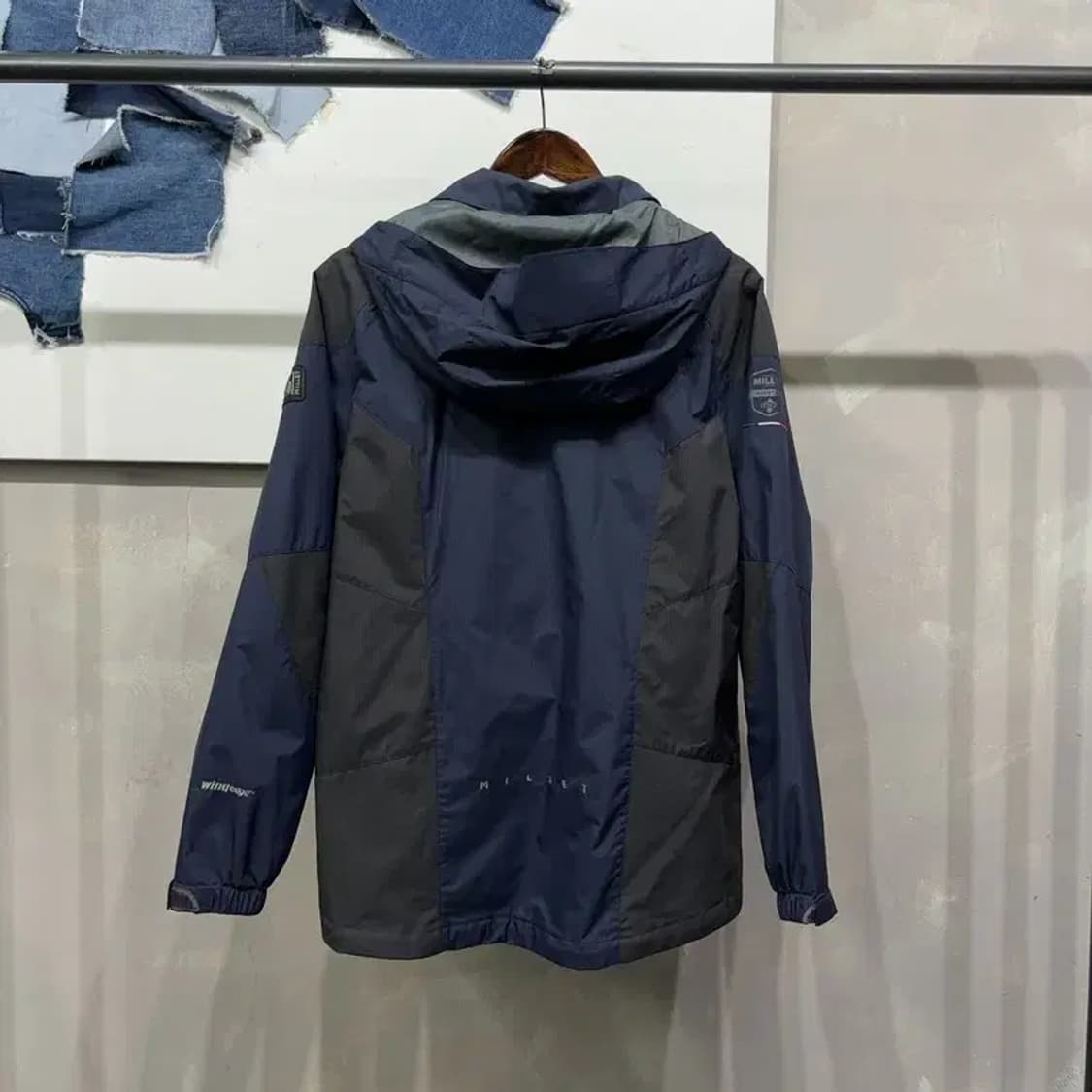 (95) 밀레 등산 아웃도어 윈드스토퍼 후드 바람막이 자켓 상품이미지4