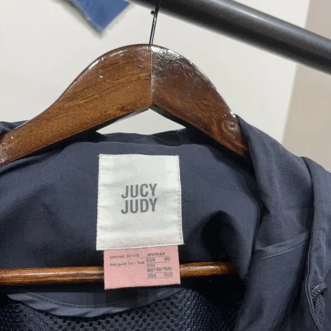 (80) 쥬시쥬디 여성 캐주얼 백프린팅 후드집업 자켓 상품이미지2