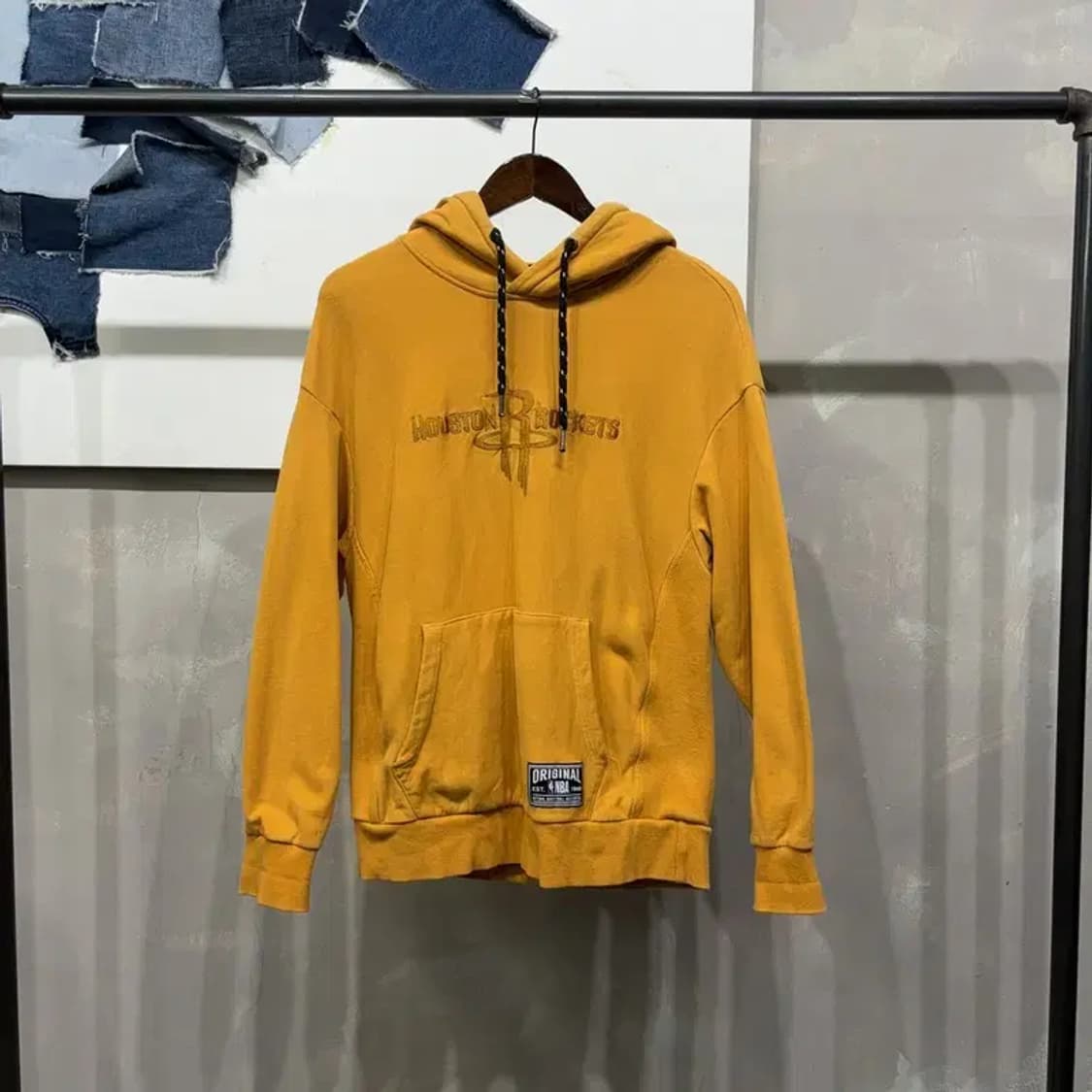 (90) NBA 휴스턴로켓츠 캐주얼 자수 기모 후드티 상품이미지1