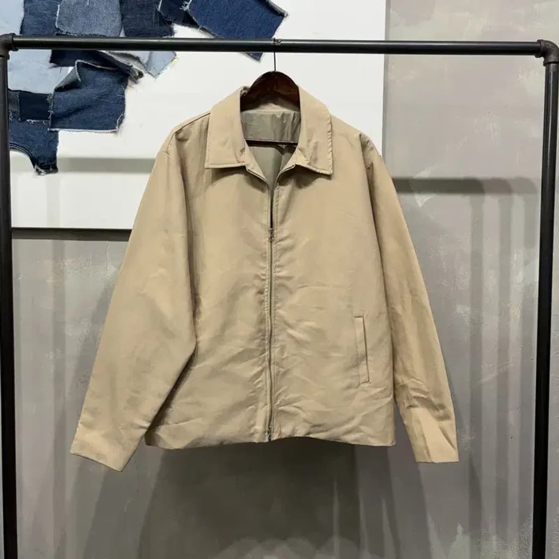 (105) 제멋 캐주얼 스트릿 블루종 워크 자켓 상품이미지1