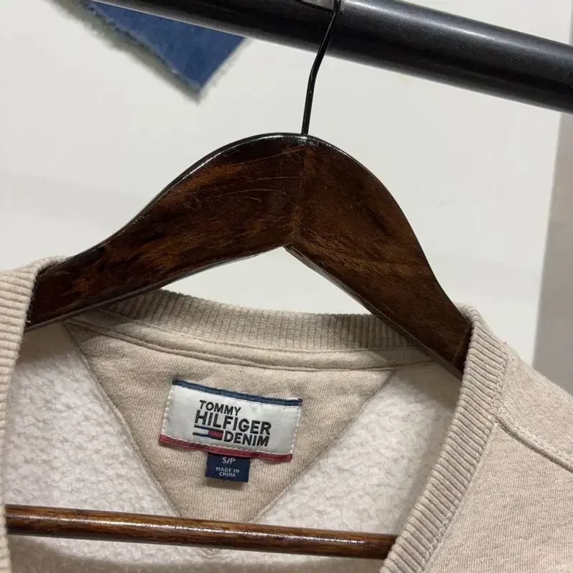 (90) 타미힐피거 캐주얼 자수 기모 맨투맨 긴팔 티 상품이미지2