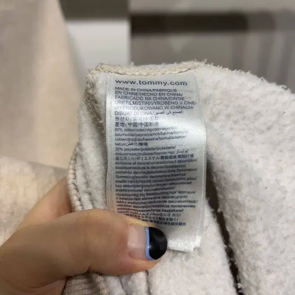 (90) 타미힐피거 캐주얼 자수 기모 맨투맨 긴팔 티 상품이미지5