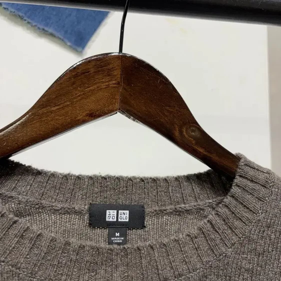 (95) 유니클로 캐주얼 아가일 울 니트 상품이미지2