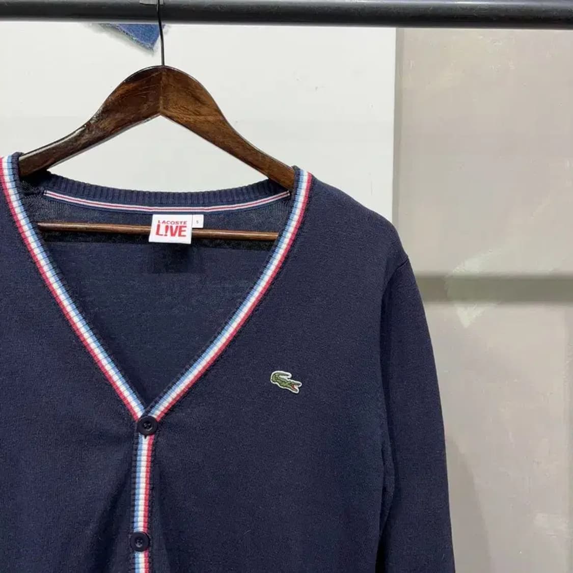 (95) 라코스테 여성 캐주얼 자수 니트 가디건 상품이미지3