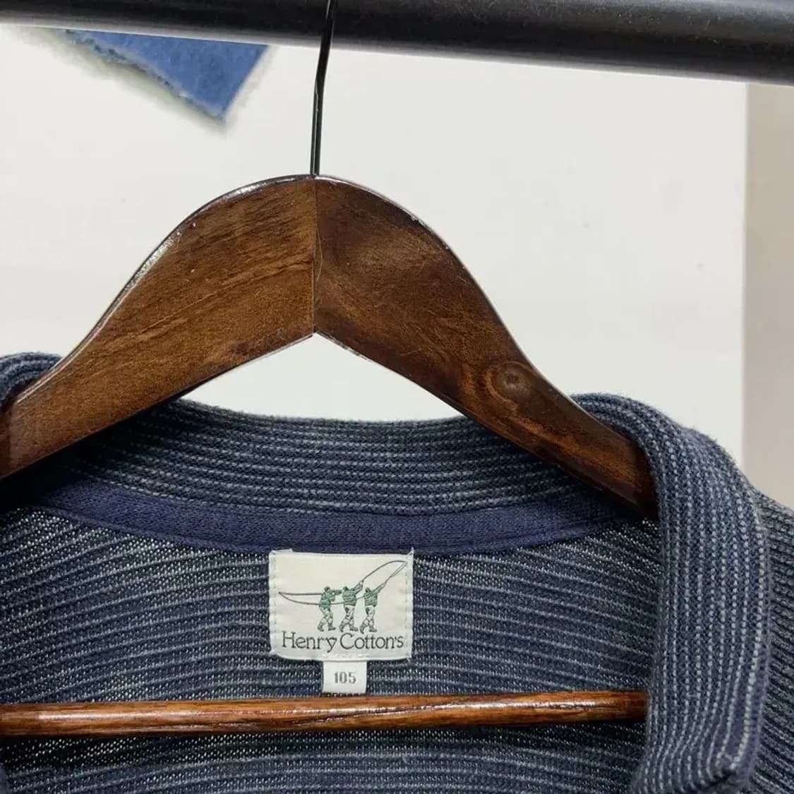 (105) 헨리코튼 캐주얼 클래식 3버튼 카라 니트 가디건 상품이미지2