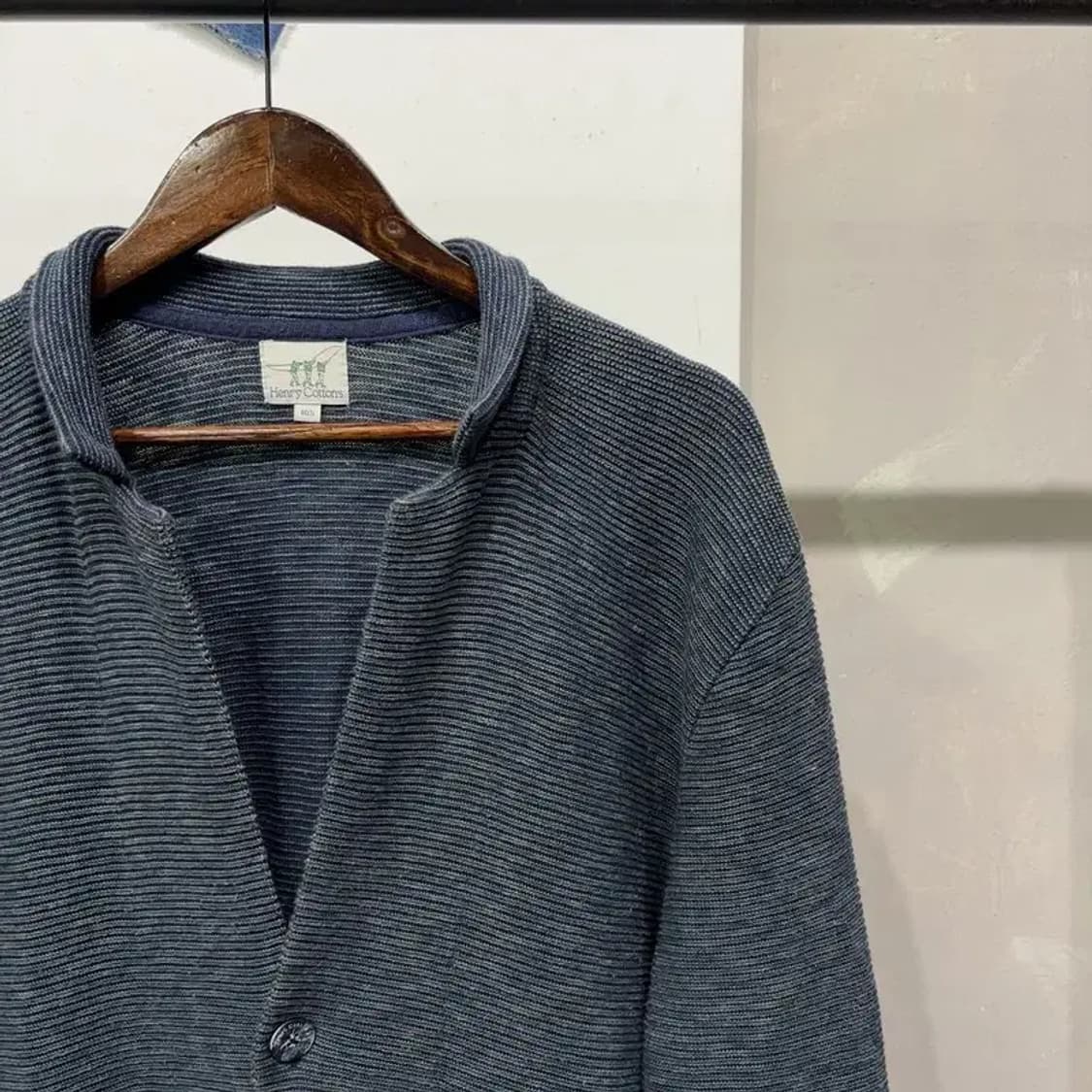 (105) 헨리코튼 캐주얼 클래식 3버튼 카라 니트 가디건 상품이미지3