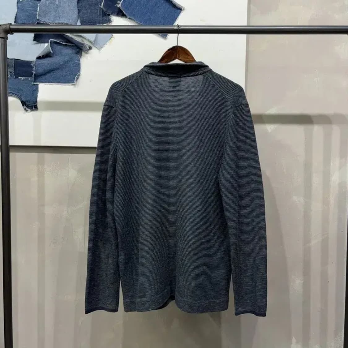 (105) 헨리코튼 캐주얼 클래식 3버튼 카라 니트 가디건 상품이미지4