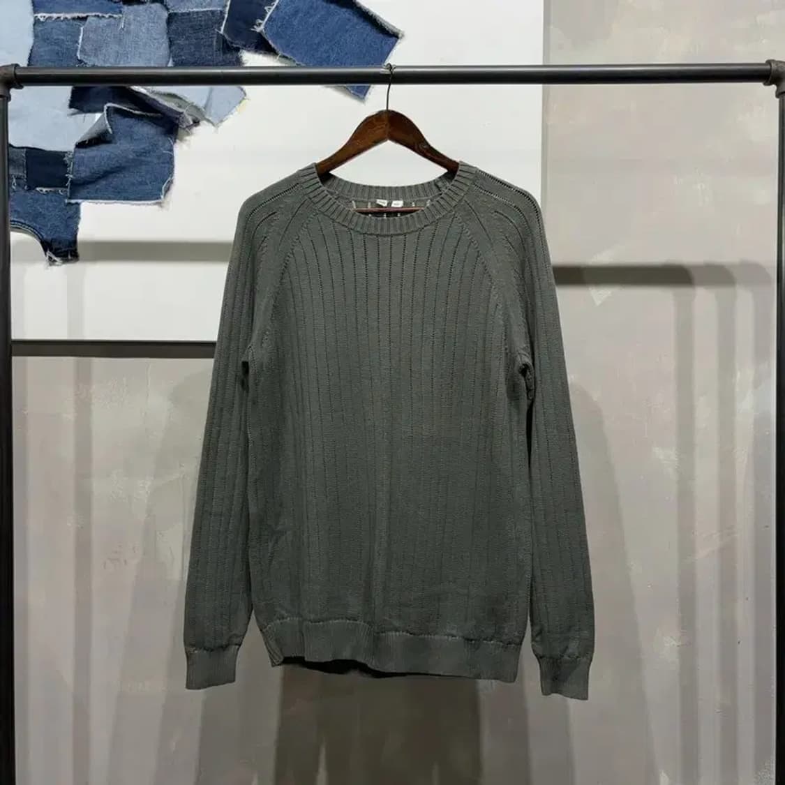 (105) 유니클로U 캐주얼 베이직 라운드 니트 상품이미지1