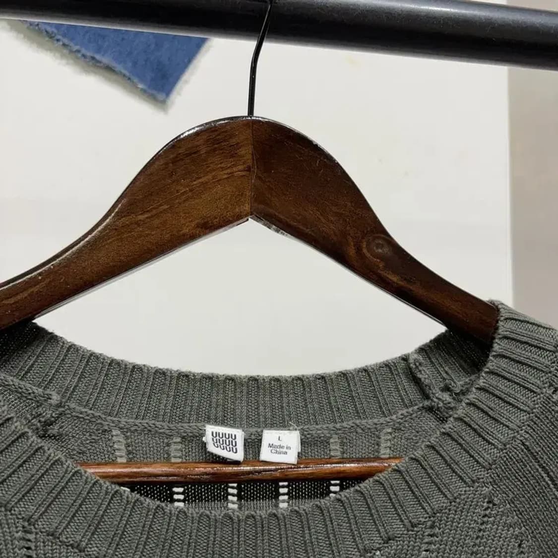 (105) 유니클로U 캐주얼 베이직 라운드 니트 상품이미지2