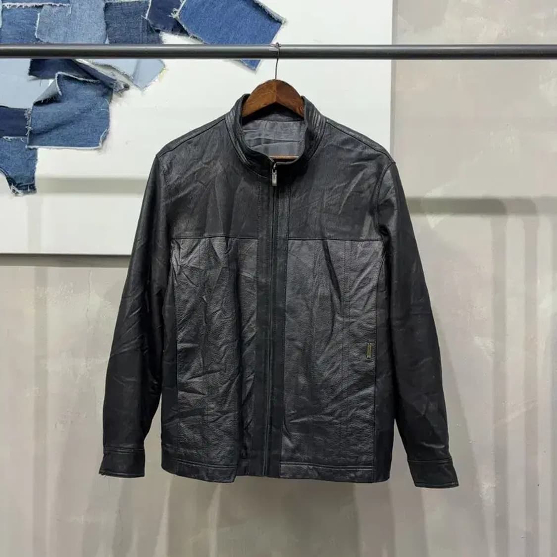 (95) 인디안 캐주얼 빈티지 양가죽 싱글 라이더 자켓 상품이미지1
