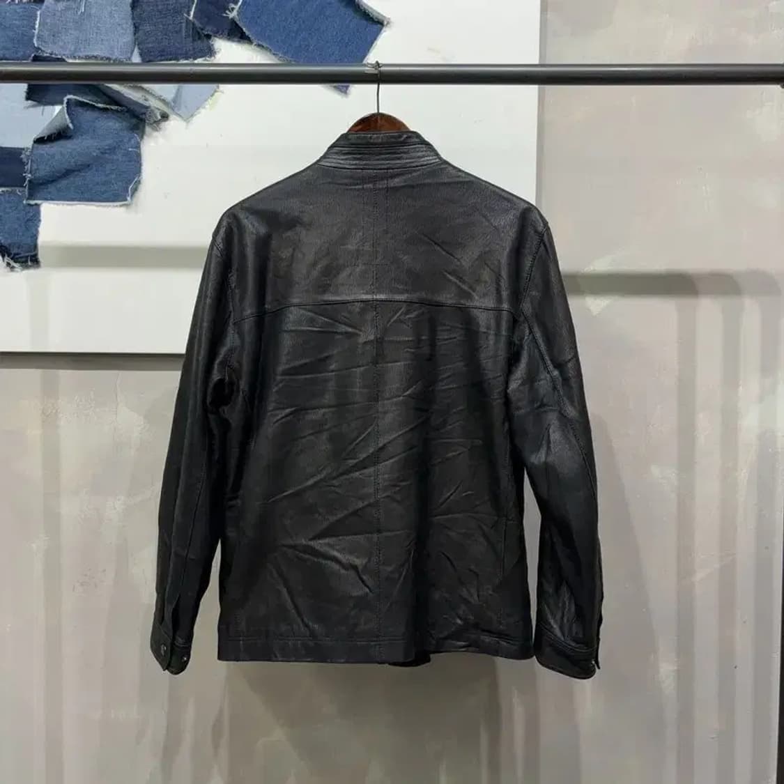 (95) 인디안 캐주얼 빈티지 양가죽 싱글 라이더 자켓 상품이미지4