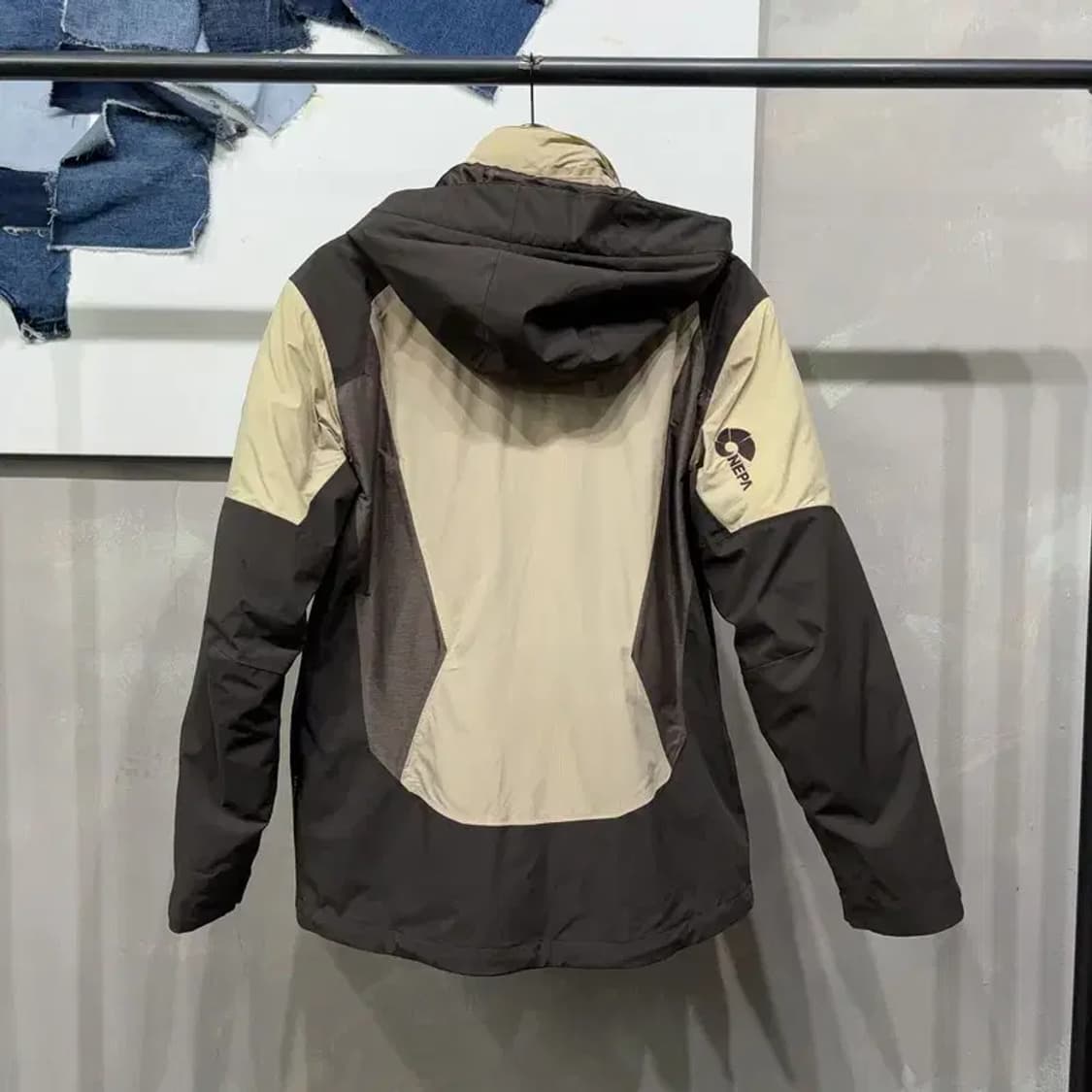 (100) 네파 아웃도어 덕다운 오리털 경량패딩 내피 바람막이 점퍼 상품이미지4