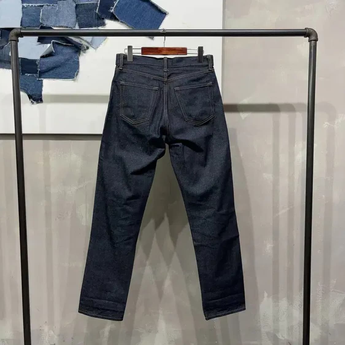 (28인치) 유니클로 캐주얼 셀비지 생지 진청바지 데님팬츠 상품이미지3