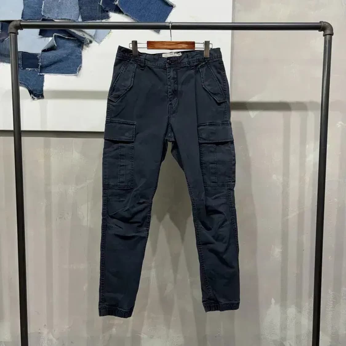(32인치) H.M 흐앤므 밀리터리 카고 조거팬츠 바지 상품이미지1