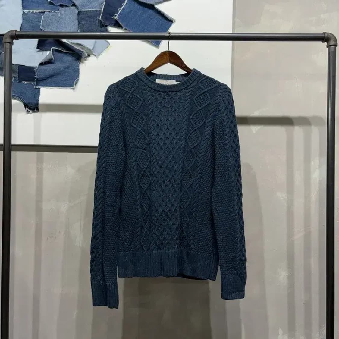 (100) H.M 흐앤므 캐주얼 케이블 꽈배기 니트 상품이미지1