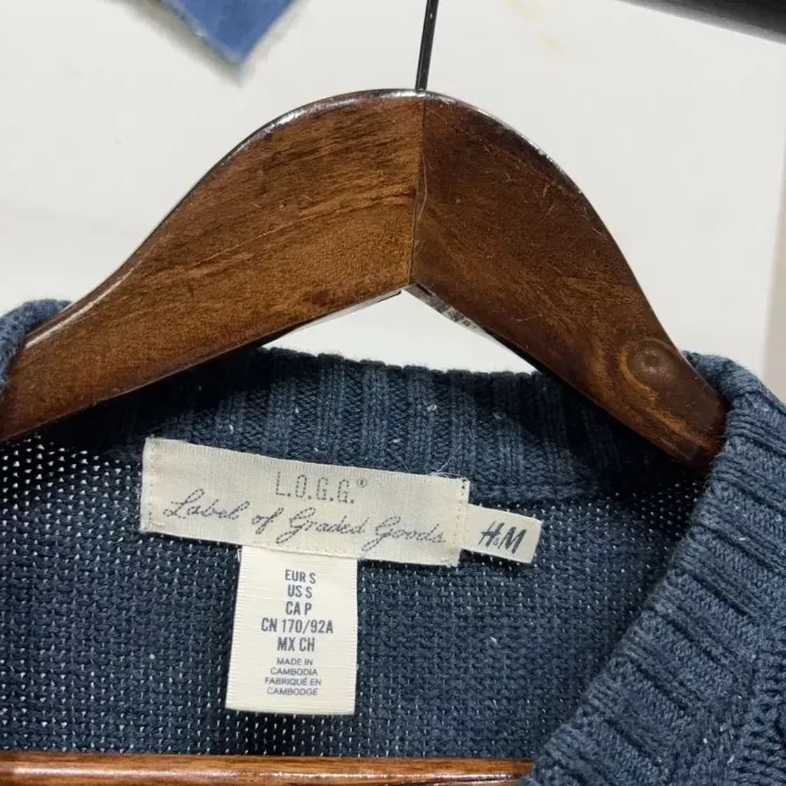 (100) H.M 흐앤므 캐주얼 케이블 꽈배기 니트 상품이미지2