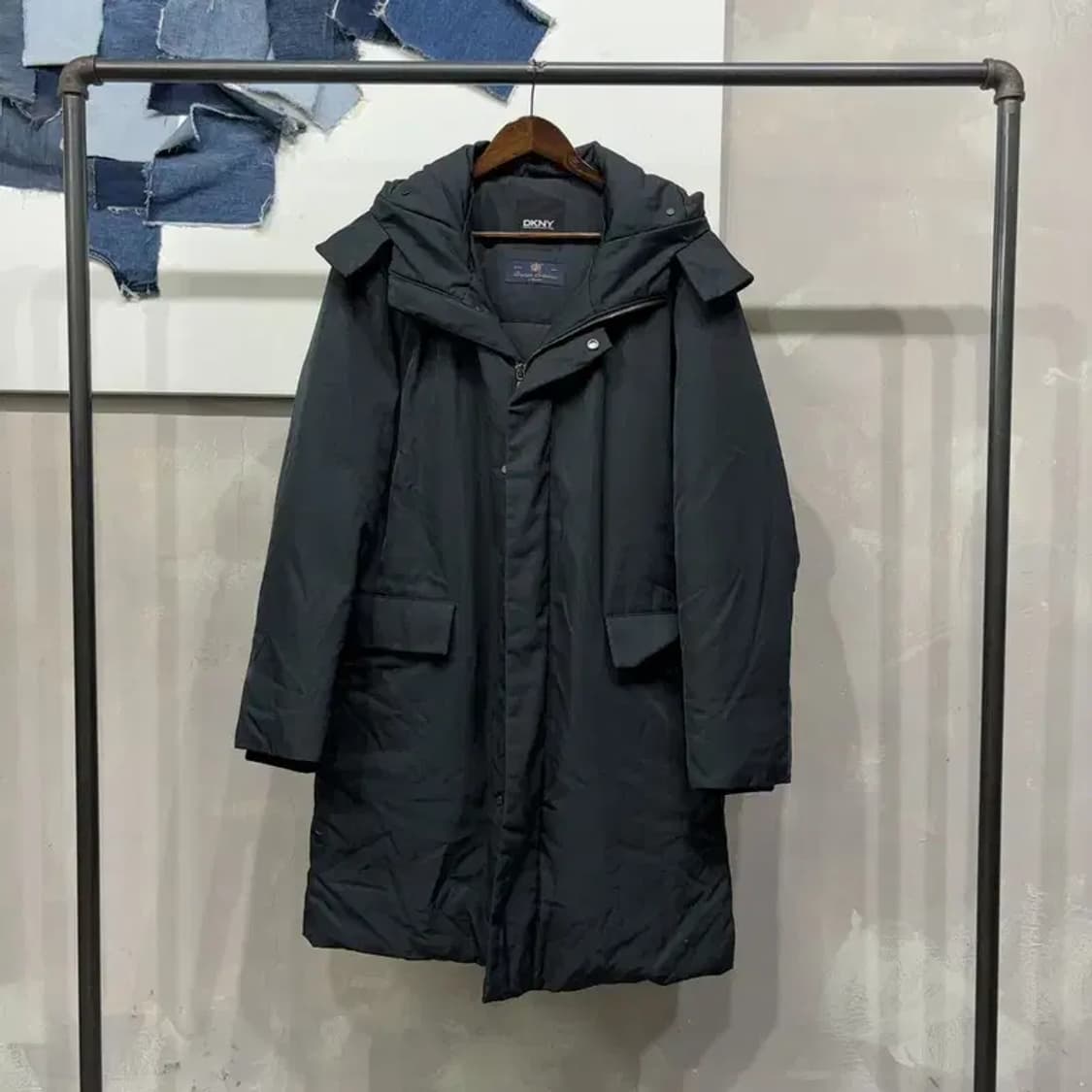 (100) 디케이엔와이 DKNY 캐주얼 구스다운 거위털 롱 패딩 상품이미지1
