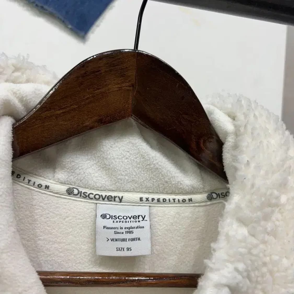 (95) 디스커버리 여성 캐주얼 뽀글이 투웨이 롱 후리스 자켓 상품이미지2