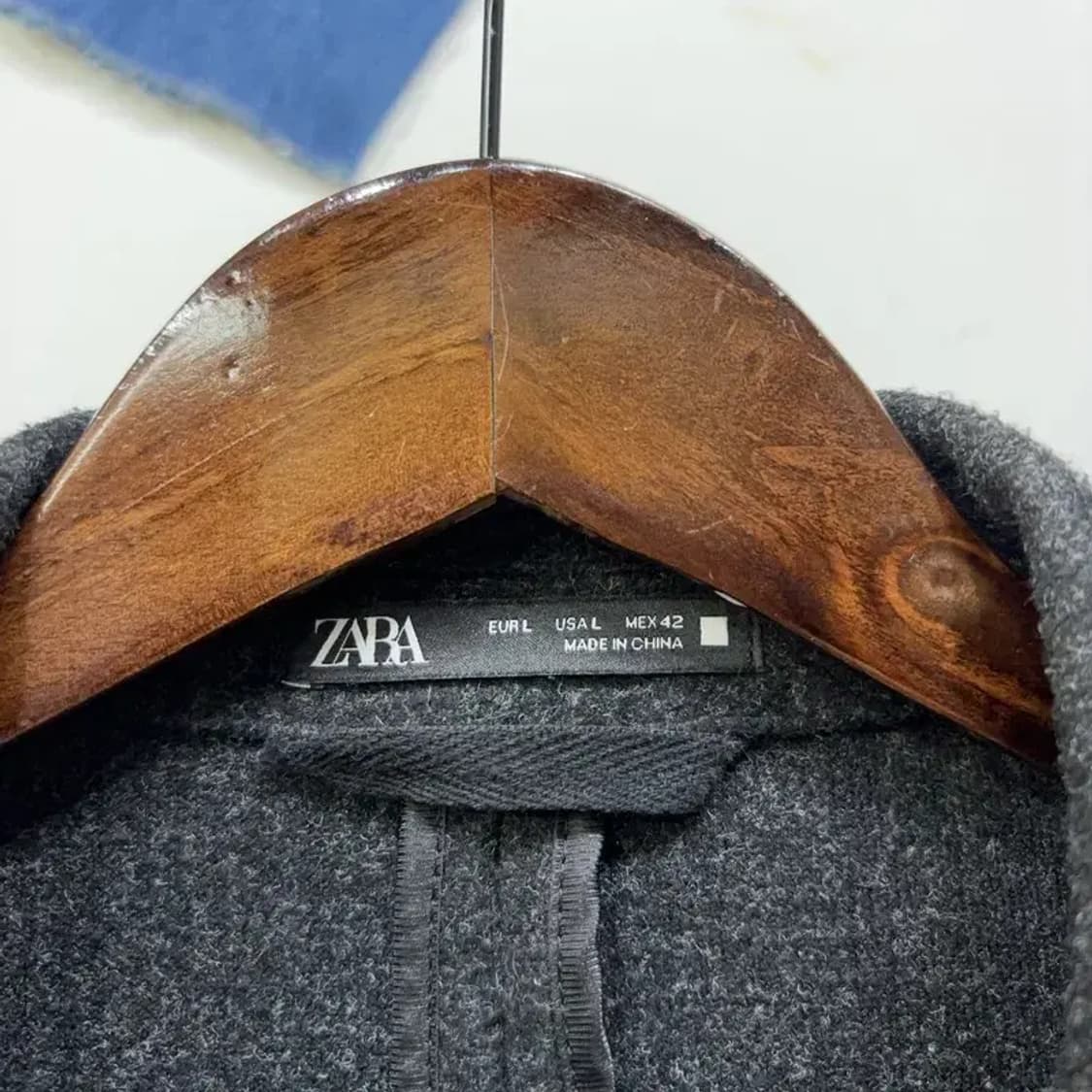 (105) 자라 ZARA  캐주얼 클래식 모직 싱글 롱 코트 상품이미지2