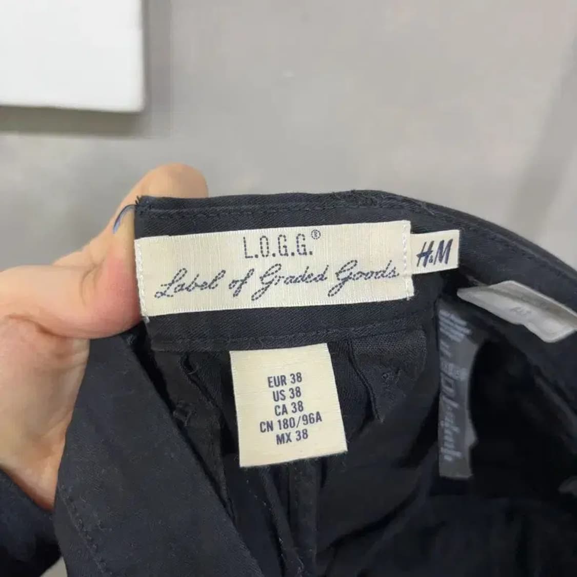 (38인치) H.M 흐앤므 캐주얼 스키니핏 면바지 팬츠 상품이미지5