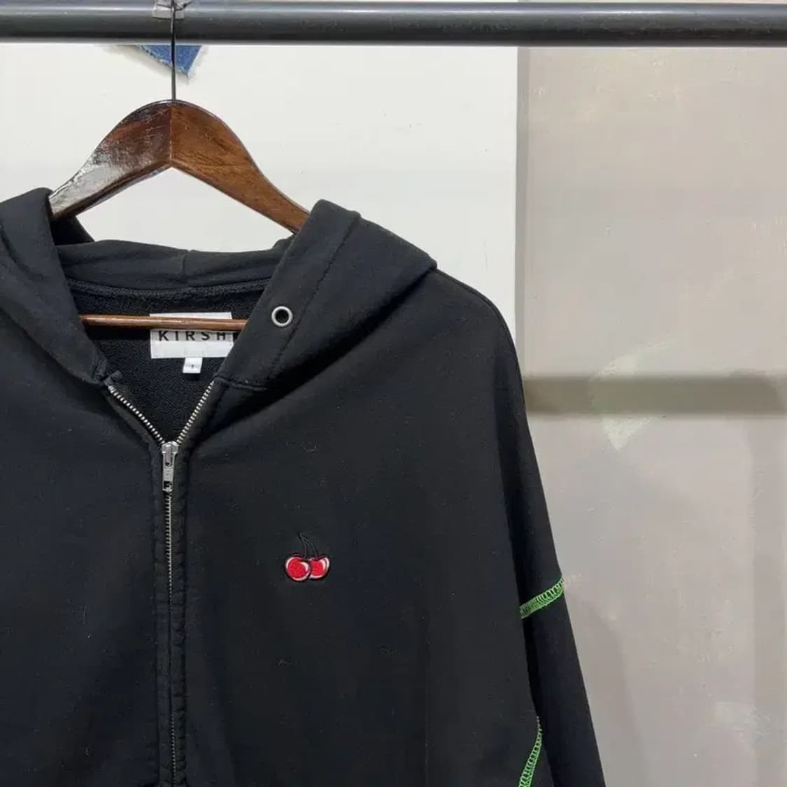 (95) 키르시 스트릿 캐주얼 자수 로고 후드집업 자켓 상품이미지3