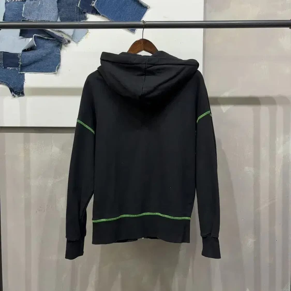 (95) 키르시 스트릿 캐주얼 자수 로고 후드집업 자켓 상품이미지4