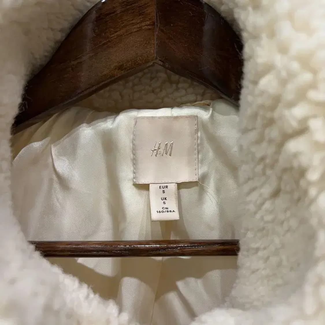 (90) H.M 흐앤므 여성 캐주얼 양털 뽀글이 후리스 자켓 상품이미지2