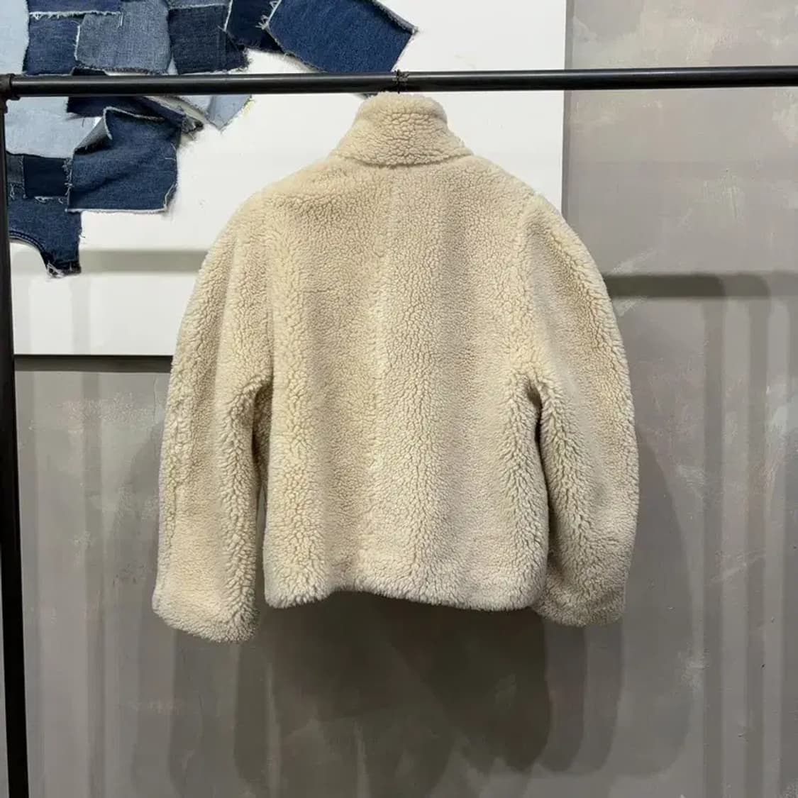 (90) H.M 흐앤므 여성 캐주얼 양털 뽀글이 후리스 자켓 상품이미지4
