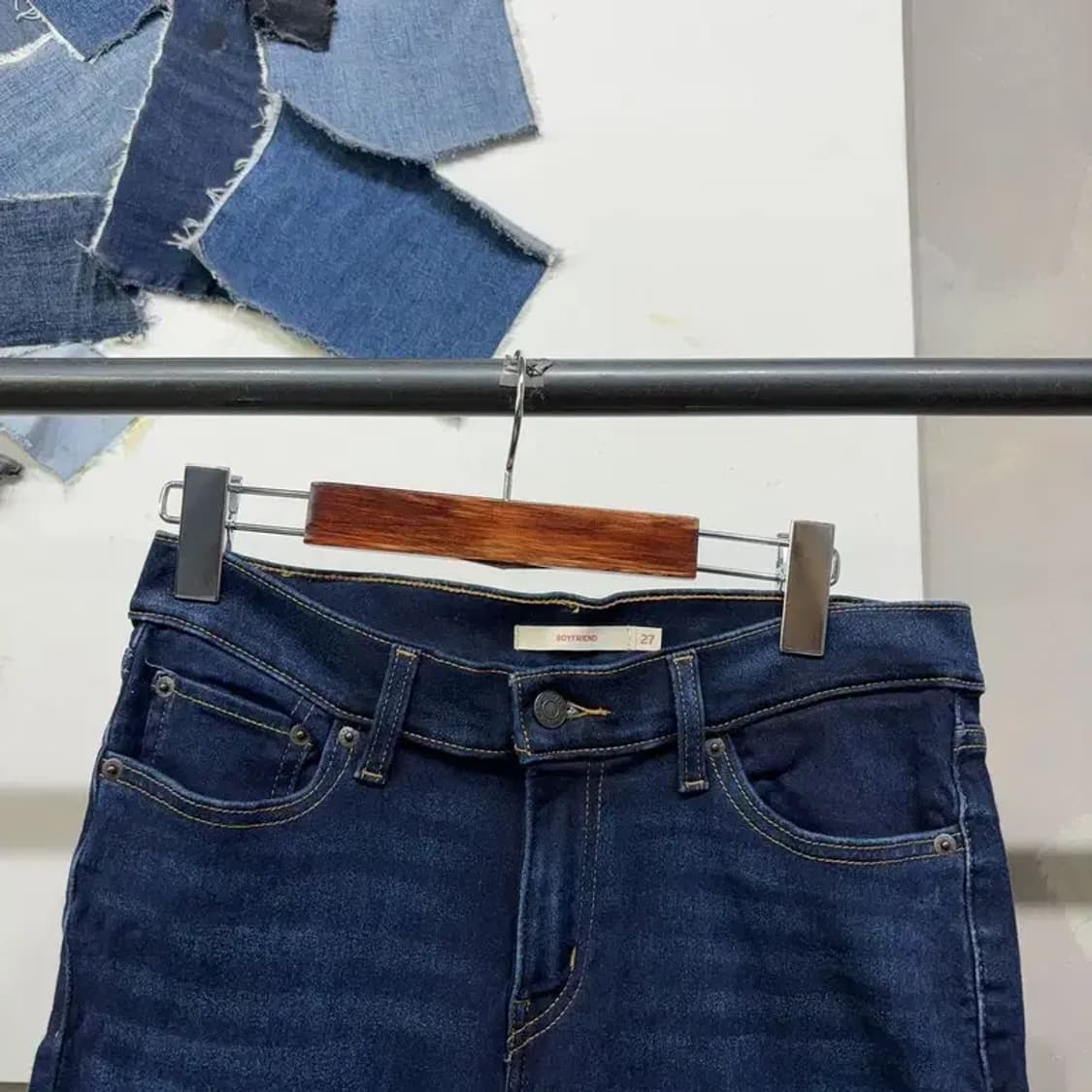 (27인치) 리바이스 여성 보이프렌드핏 스판 진청바지 데님팬츠 상품이미지2