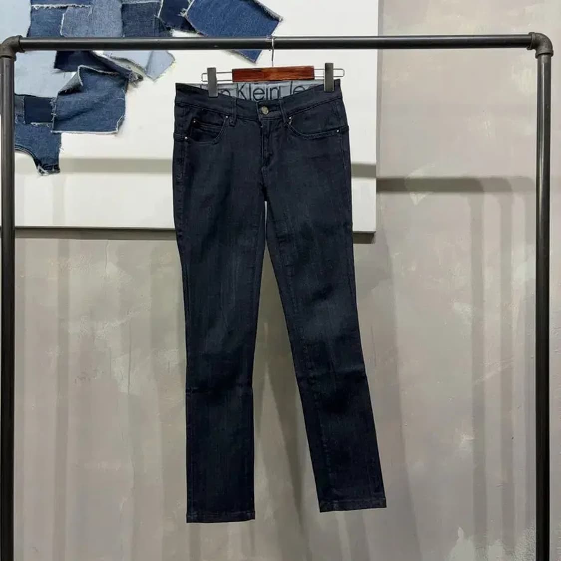 (27인치) 캘빈클라인 CK 여성 스키니 스판 진청바지 데님팬츠 상품이미지1