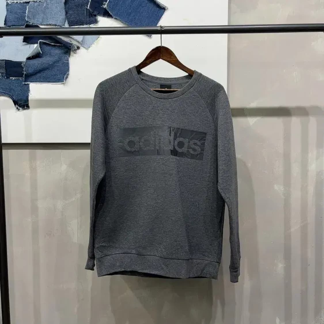 (100) 아디다스 캐주얼 네오프렌 프린팅 맨투맨 긴팔 티 상품이미지1