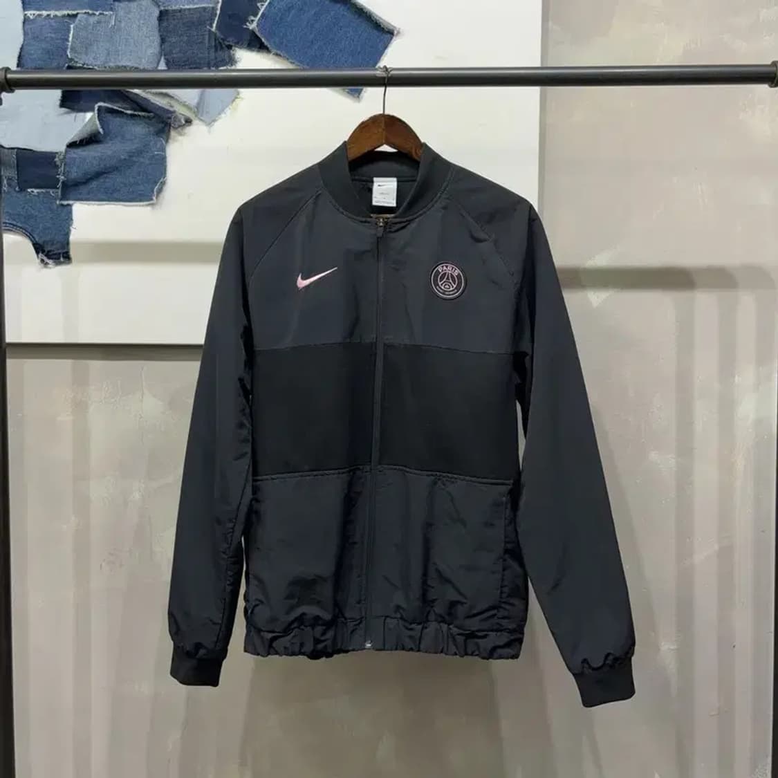 (100) 나이키 파리 생제르망 드라이핏 자수 블루종 점퍼 상품이미지1