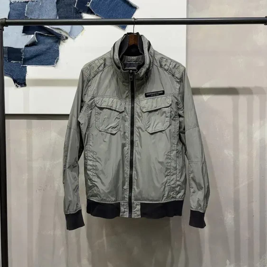 (105) 버커루 밀리터리 스트릿 바람막이 블루종 자켓 상품이미지1