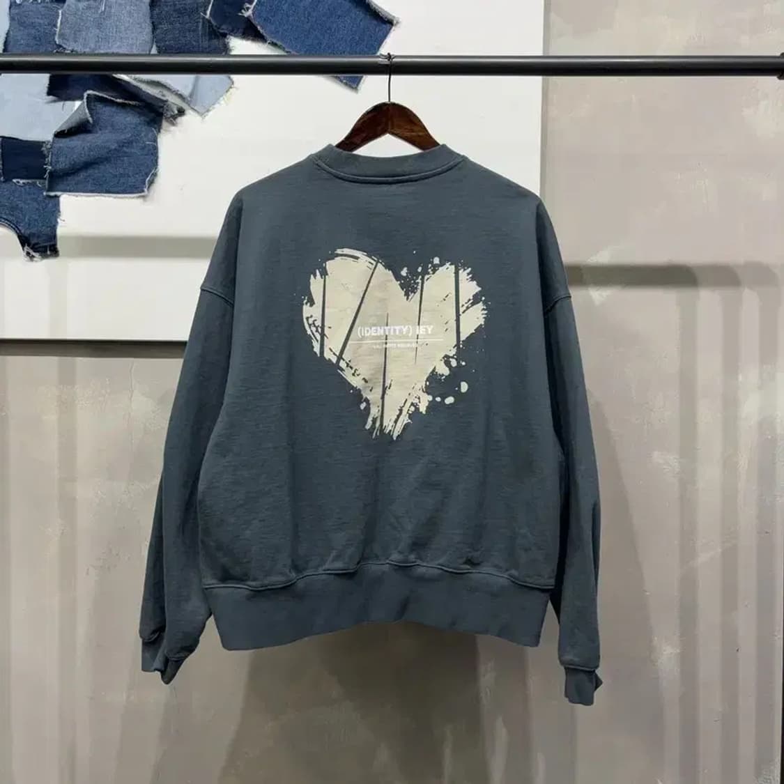 (95) 이에이 스트릿 캐주얼 백프린팅 맨투맨 긴팔 티 상품이미지4