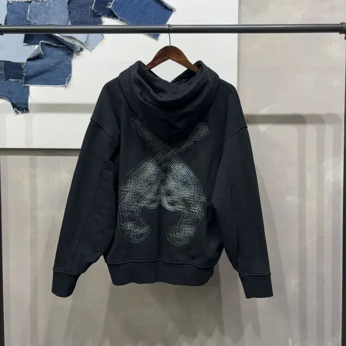 (95) 메종미네드 스트릿 캐주얼 백프린팅 후드티 상품이미지4