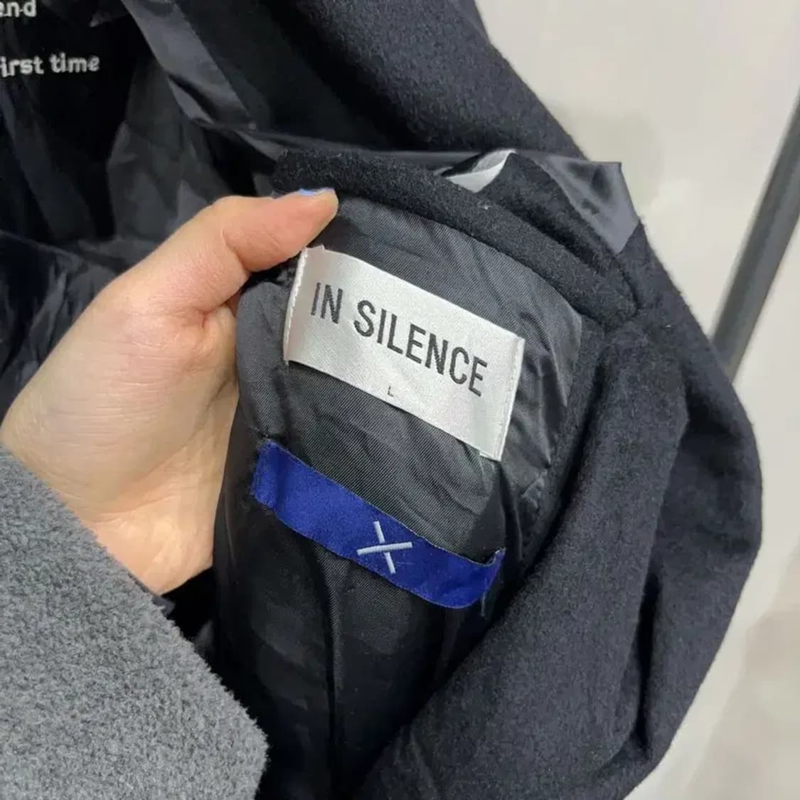 (100) 인사일런스 캐주얼 울 더블버튼 롱코트 상품이미지5