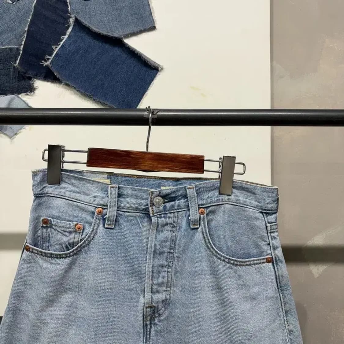 (25인치) 리바이스 빅E 여성 캐주얼 A라인 데님 청스커트 치마 상품이미지2