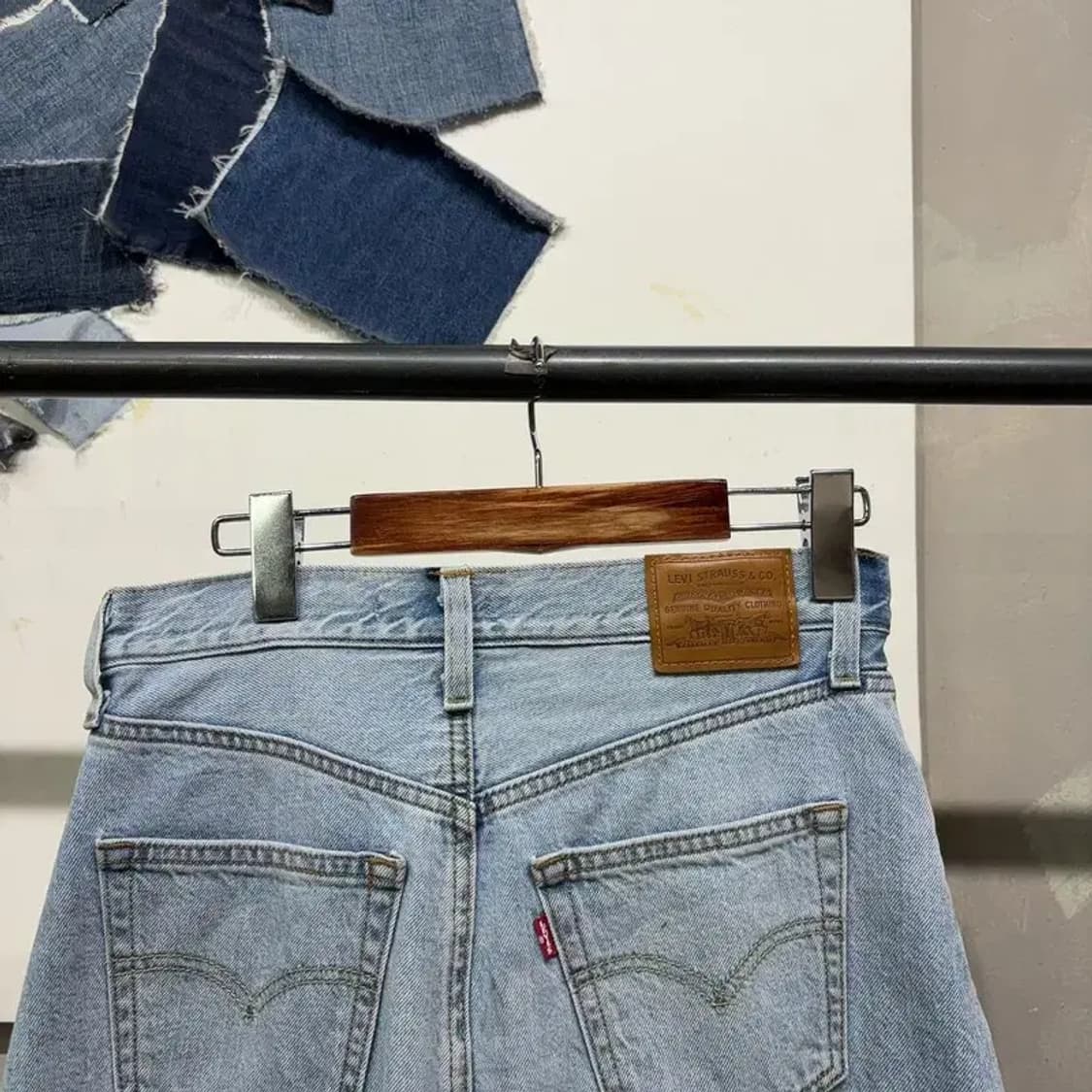 (25인치) 리바이스 빅E 여성 캐주얼 A라인 데님 청스커트 치마 상품이미지4