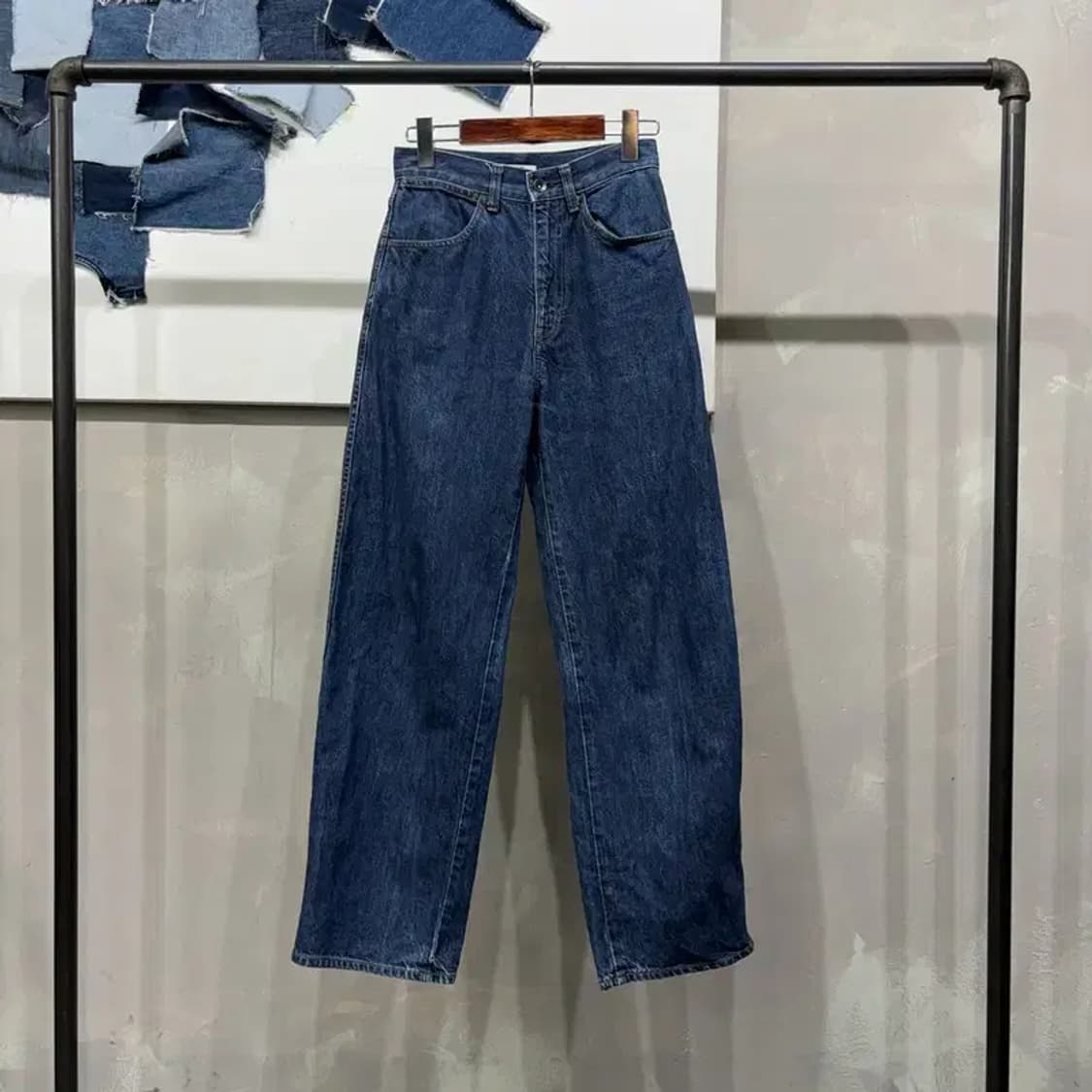 (24인치) 유니클로U 여성 캐주얼 커브드 청바지 데님팬츠 상품이미지1