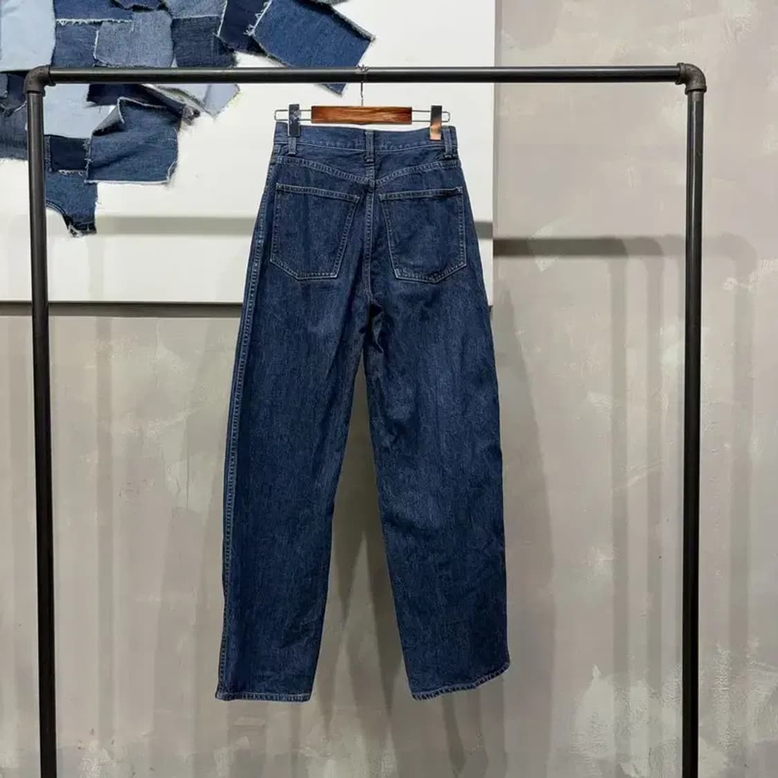 (24인치) 유니클로U 여성 캐주얼 커브드 청바지 데님팬츠 상품이미지3