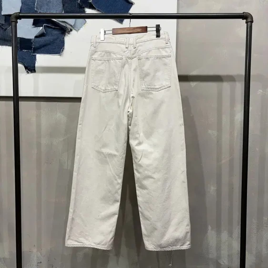 (29인치) 유니클로U 캐주얼 크림진 청바지 상품이미지3