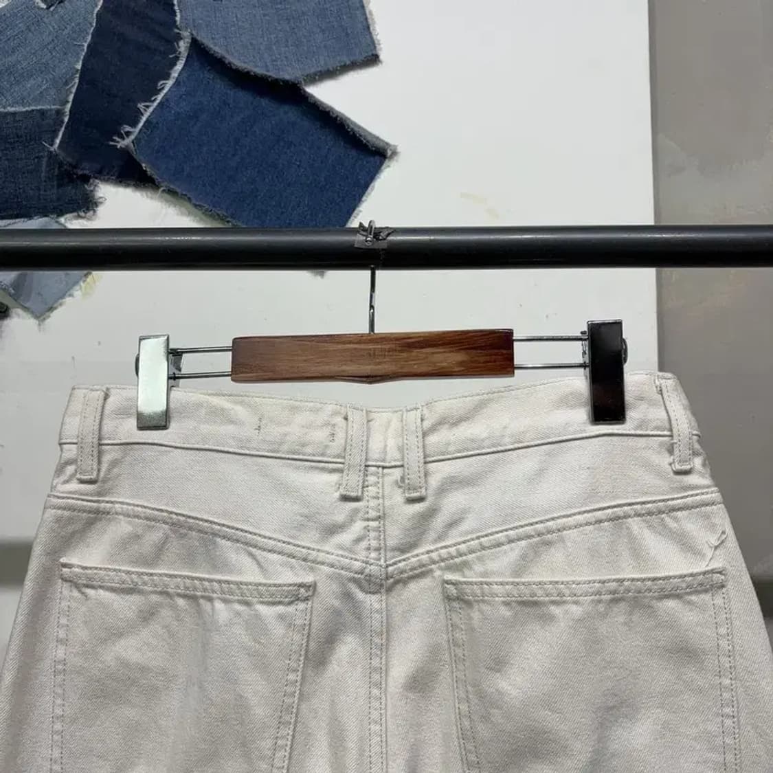 (29인치) 유니클로U 캐주얼 크림진 청바지 상품이미지4