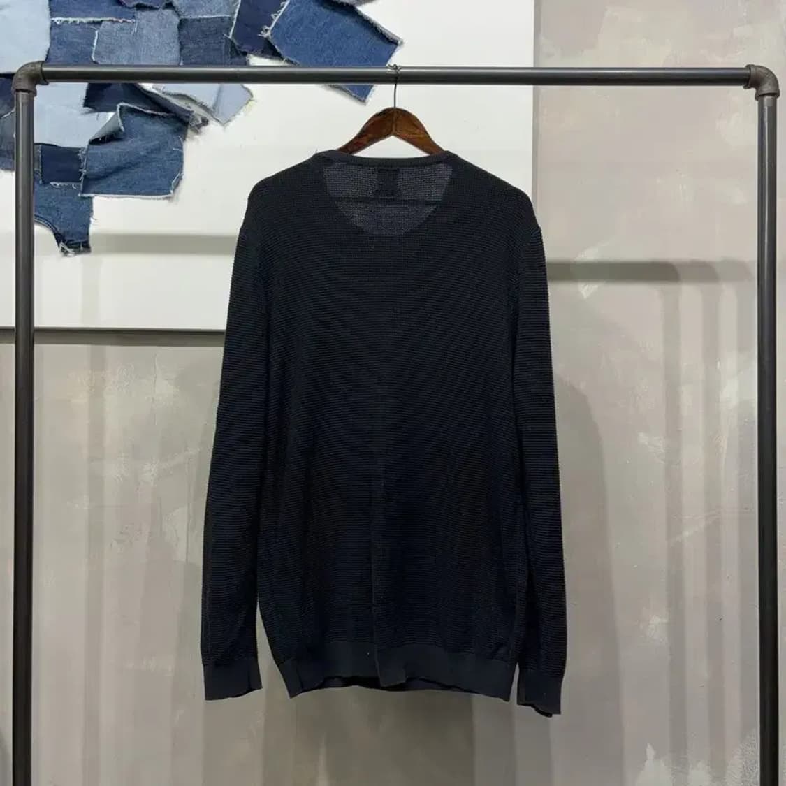 (100) 자라 ZARA 캐주얼 와플 라운드 긴팔티 상품이미지4