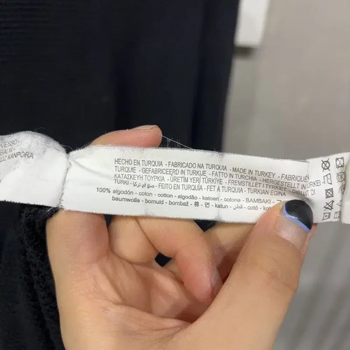 (100) 자라 ZARA 캐주얼 와플 라운드 긴팔티 상품이미지5