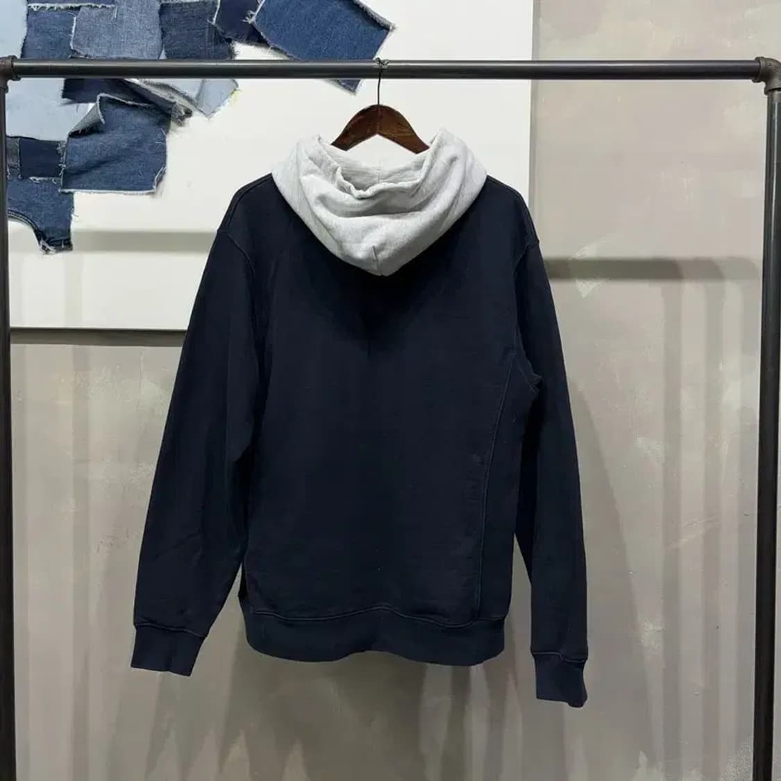 (105) 예일 스트릿 캐주얼 로고 빅프린팅 후드티 상품이미지4