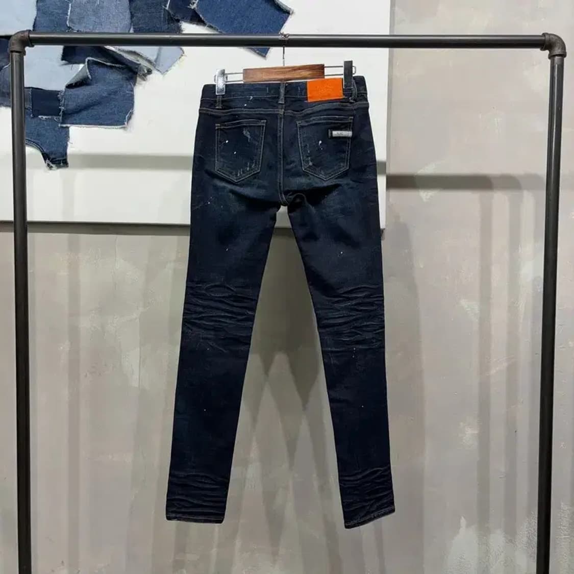 (25인치) 플랙진 여성 캐주얼 스판 워싱 진청바지 데님팬츠 상품이미지3