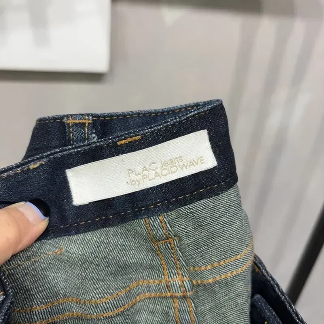 (25인치) 플랙진 여성 캐주얼 스판 워싱 진청바지 데님팬츠 상품이미지5