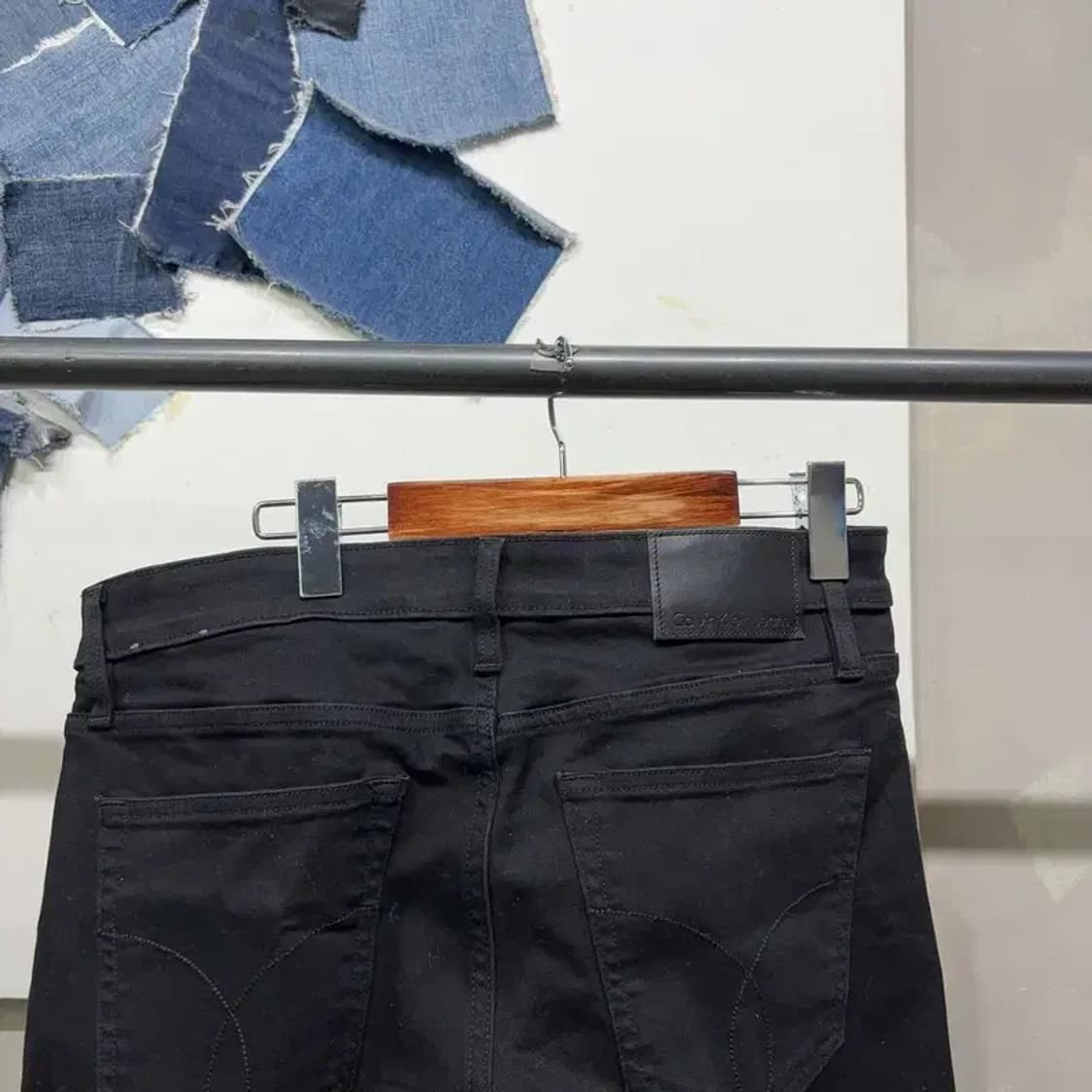 (32인치) 캘빈클라인 CK 캐주얼 스판 블랙진 흑청바지 상품이미지4