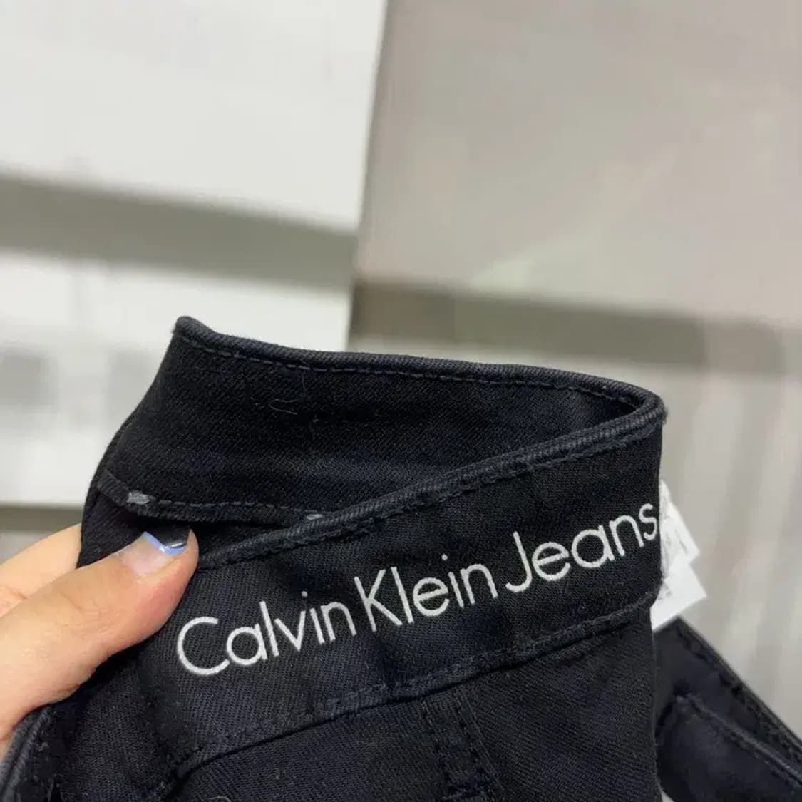 (32인치) 캘빈클라인 CK 캐주얼 스판 블랙진 흑청바지 상품이미지5